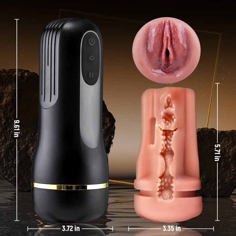 The Captain 10 Vibrating Sucking Deep Throat Male Stroker