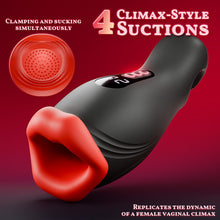 Load image into Gallery viewer, Enchantment - 9 Vibrations 4 Suctions Clamping Suction Oral Simulation Male Masturbator