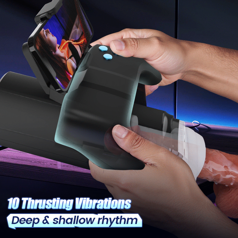 Turbo - Thrust 10-Mode Stroker – Interactive Gamepad Design with Adjustable Phone Stand