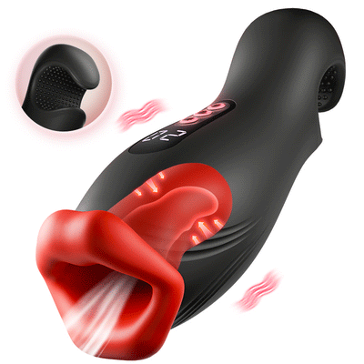 Enchantment - 9 Vibrations 4 Suctions Clamping Suction Oral Simulation Male Masturbator