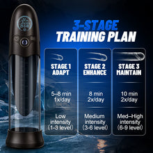 Load image into Gallery viewer, BathFun Pro - AI Pressure-Controlled 9 Vacuum Training LCD Real-Time Pressure Display 58dB Penis Pump