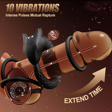 Load image into Gallery viewer, Dragon Thunder – 10 Vibration Cock Ring Long Lasting Silicone Toy