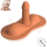 Dual Dildo Rider Thrust & Grind Hands-Free Pad Vibe