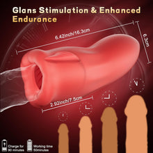 Load image into Gallery viewer, 9X Tongue Licking Mouth-Wrapped Blowjob Male Stroker