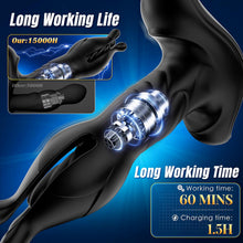 Load image into Gallery viewer, 9 Tension Shock Flapping Prostate Massager Thrusting Vibrating Butt Plug