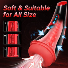 Load image into Gallery viewer, Powerful Sucking &amp; Vibrating Heating Male Masturbator