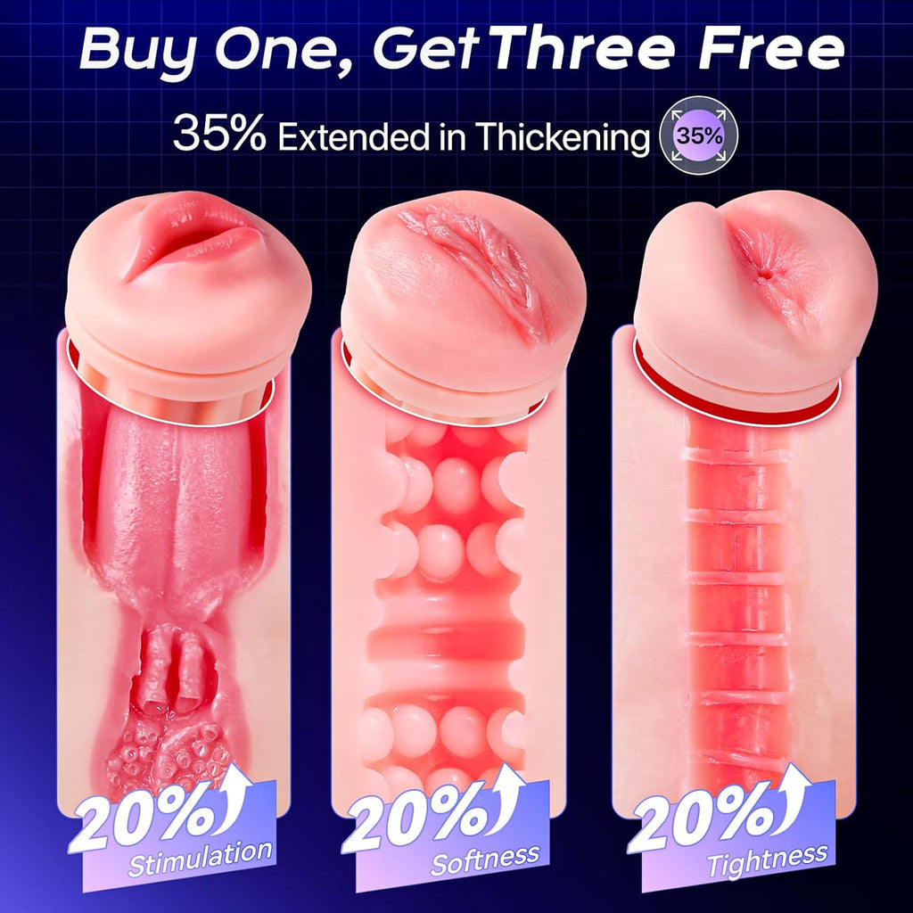 Men's masturbator sex toy with 9 suction modes and 9 vibration modes, pocket-sized vagina, and colorful light stimulating massager set